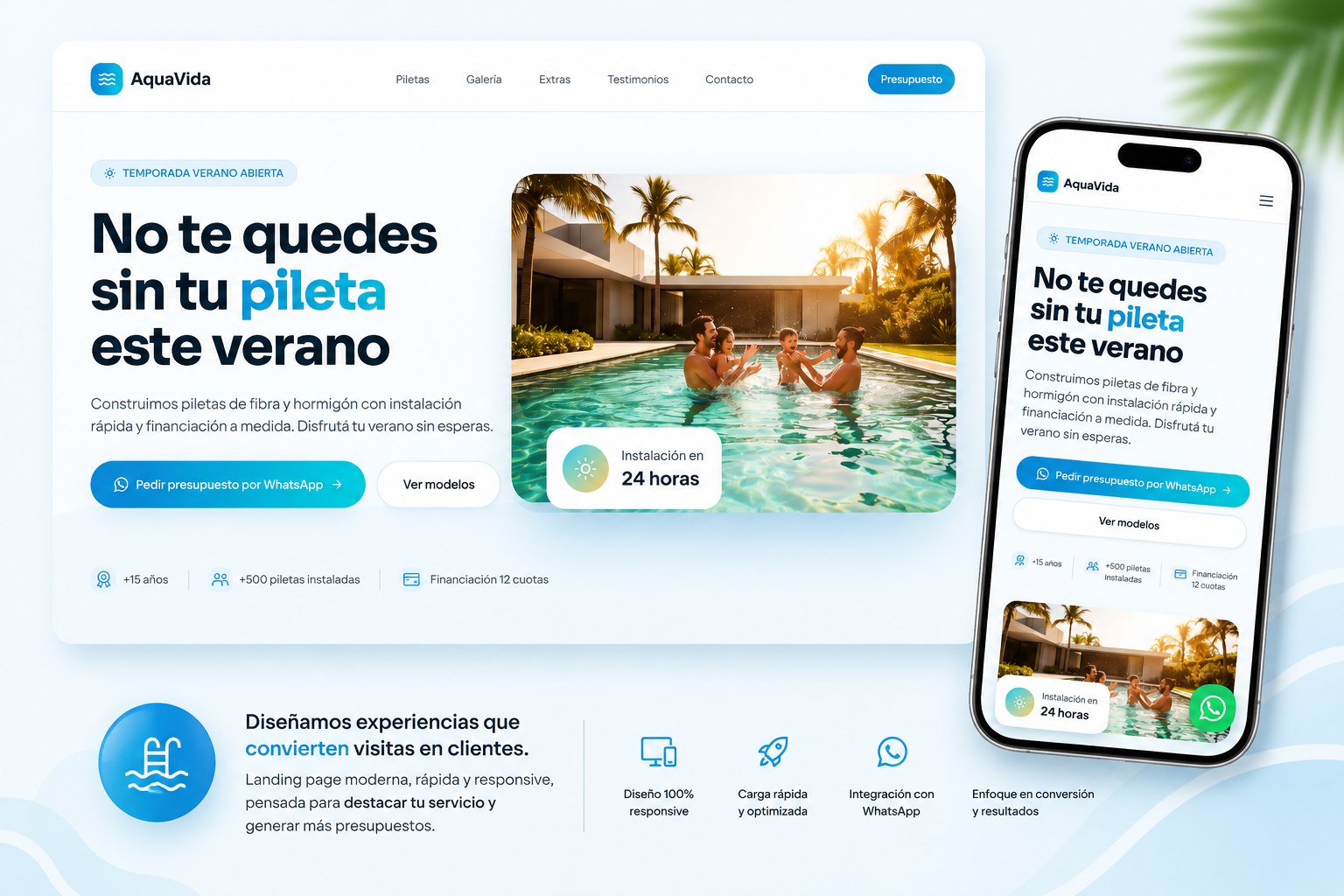 AquaVida — construcción de piletas