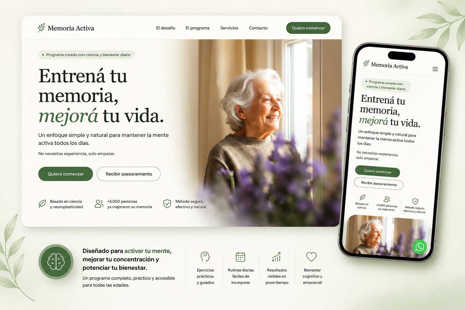 Memoria Activa — programa de bienestar